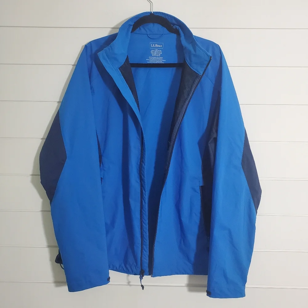 L.L. Bean‎ Men's Blue Polyester Windbreaker. Size: L Tall